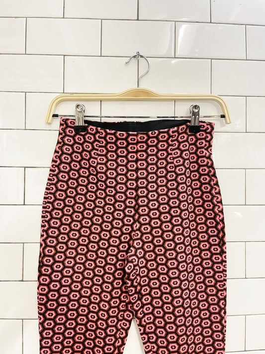 zara groovy geo knit flare pant - good market thrift store