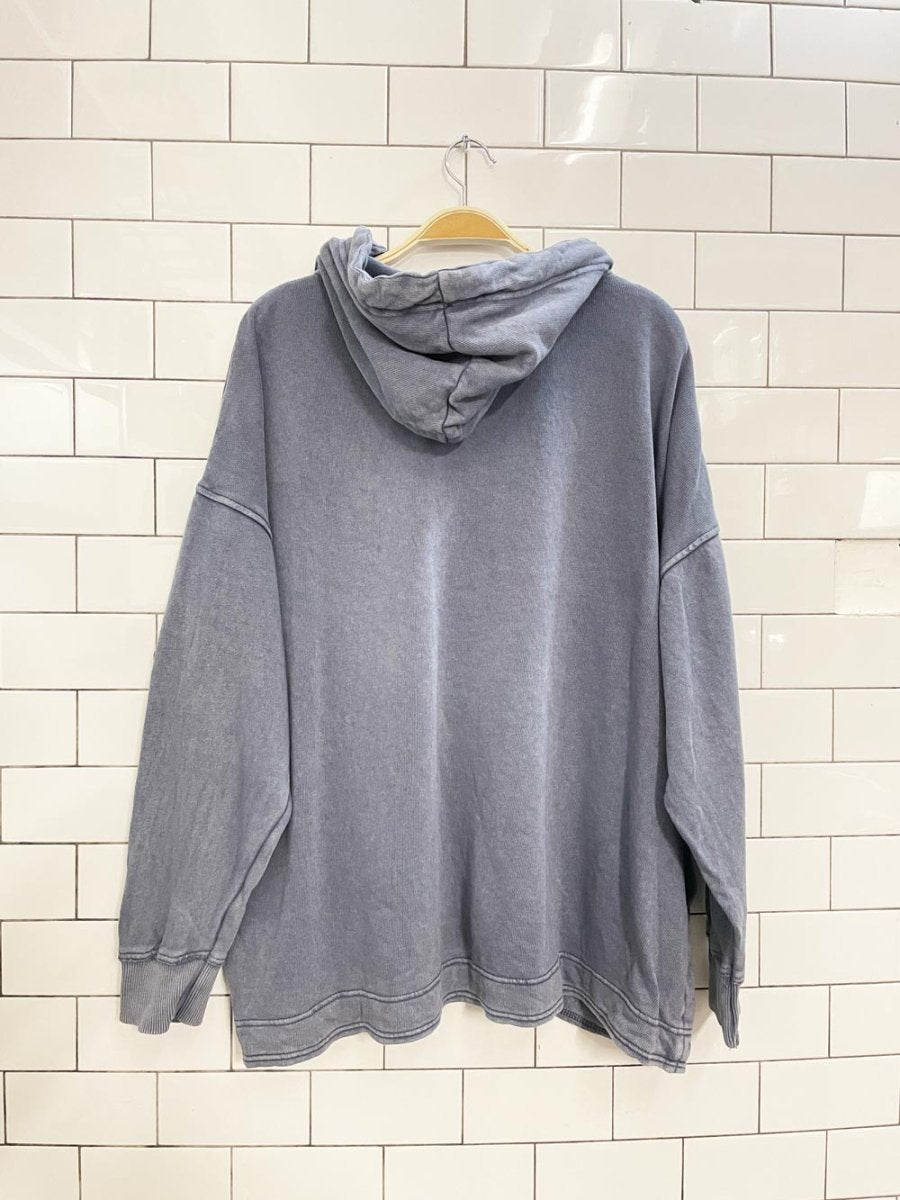 aerie oversized 1/4 button hoodie - good market thrift store