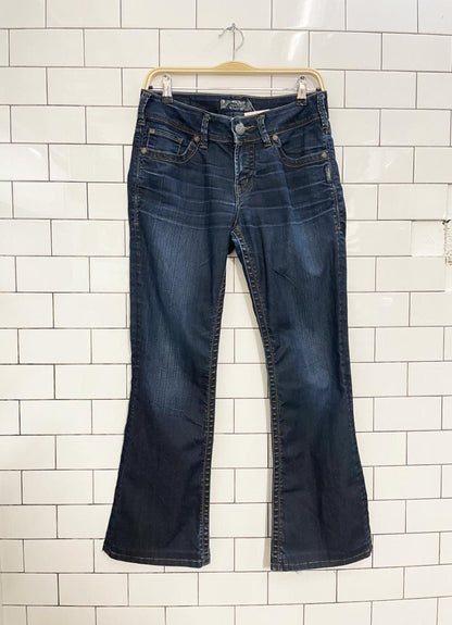 y2k silver jeans suki low rise flares - good market thrift store