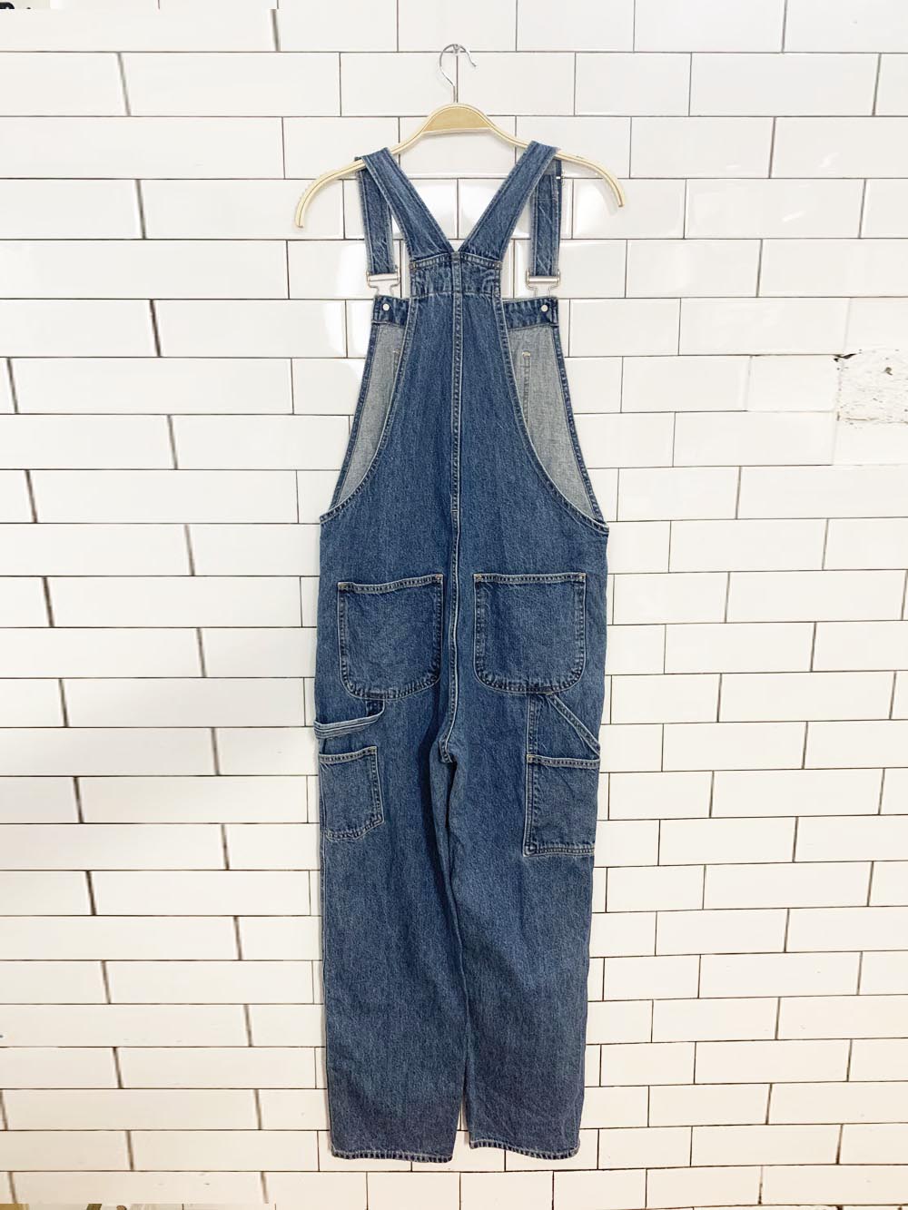 sund-eh baggy denim overalls | aritzia