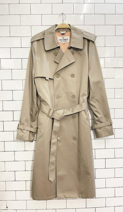 vintage nino cerruti classic trench coat - good market thrift store