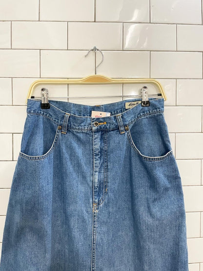 vintage 00s eddie bauer denim maxi skirt - good market thrift store