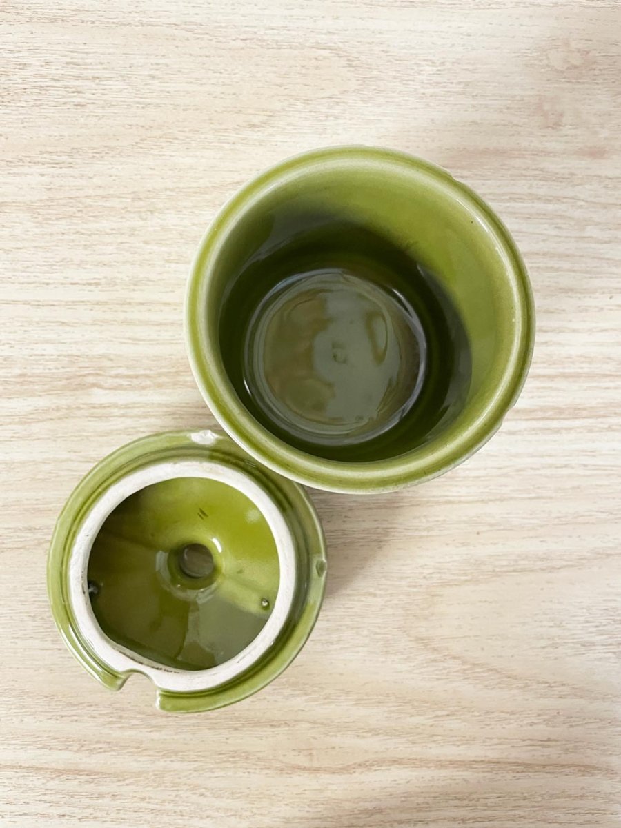 vintage japanese mushroom sugar jar - good market thrift store