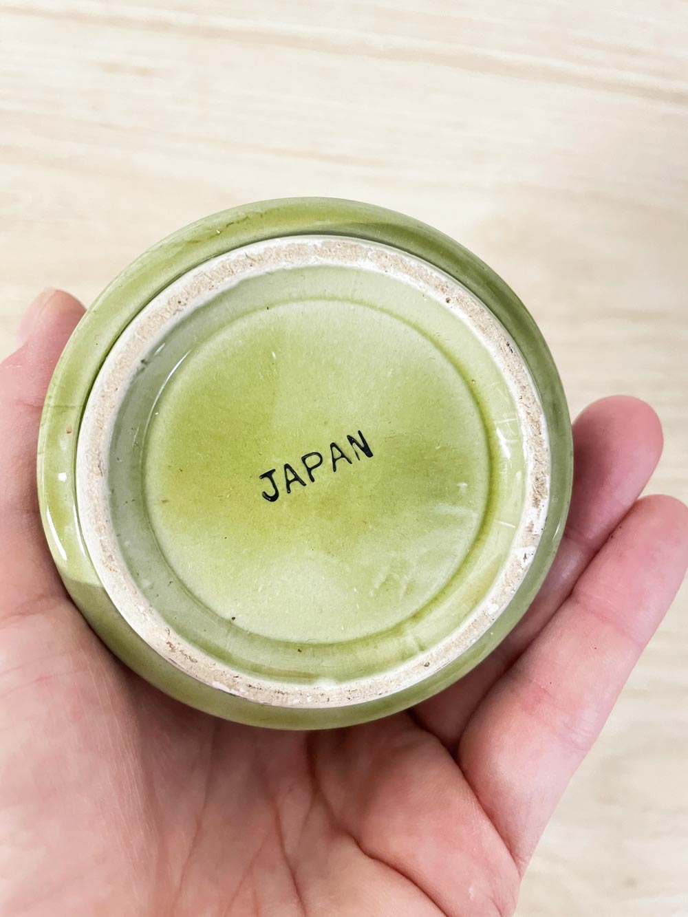 vintage japanese mushroom sugar jar - good market thrift store
