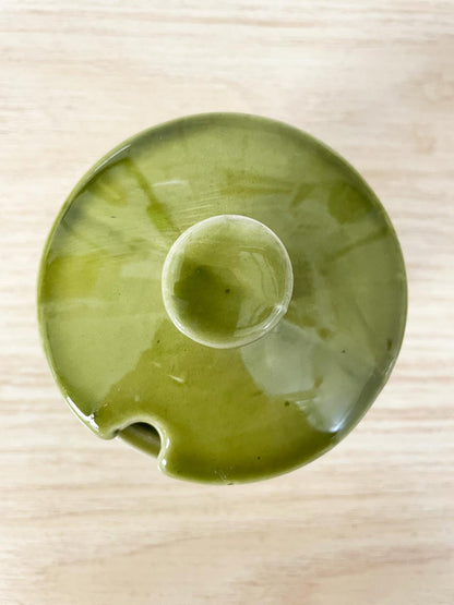 vintage japanese mushroom sugar jar - good market thrift store