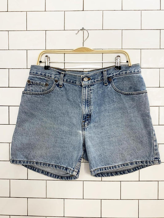 vintage 90s levi's 555 guys fit denim shorts