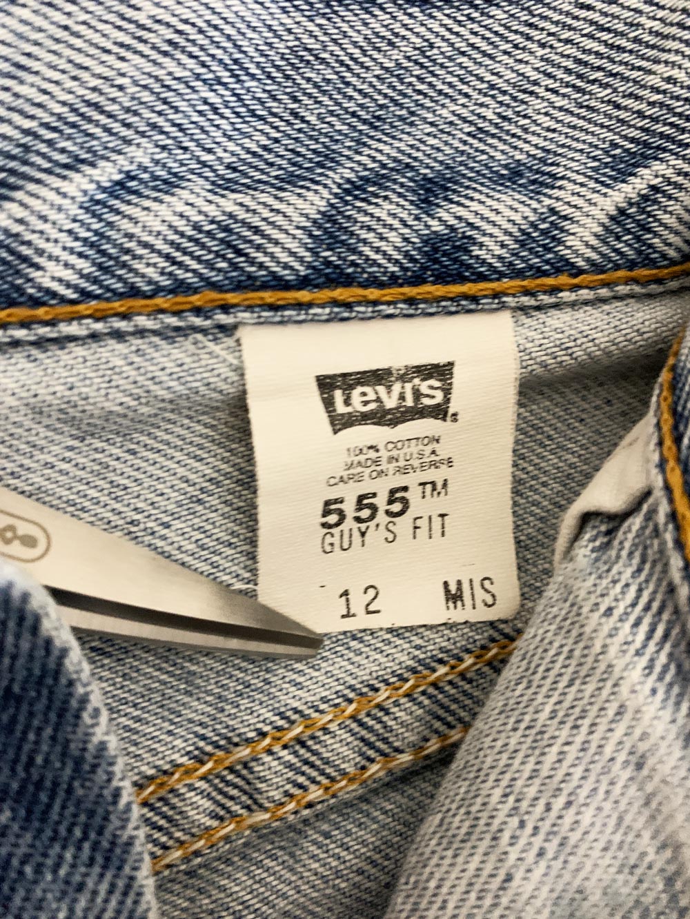 vintage 90s levi's 555 guys fit denim shorts