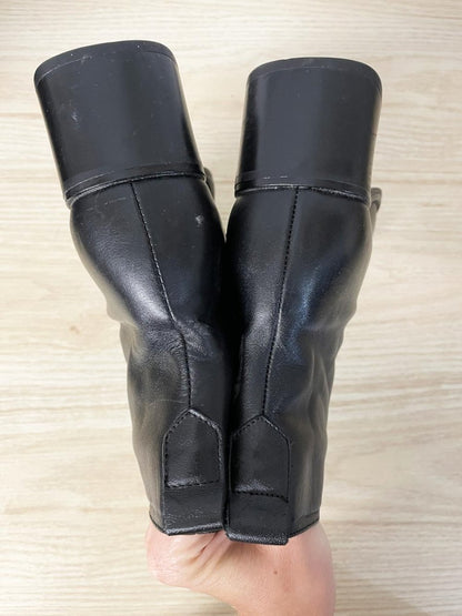 vintage 00s softmoc leather square toe heeled boots - good market thrift store