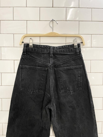 zara high rise wide leg raw hem jeans - good market thrift store