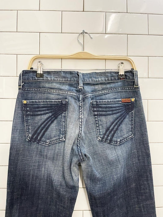 y2k 7 for all mankind dojo low rise flare leg jeans - good market thrift store