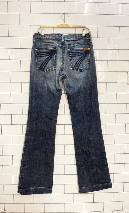 y2k 7 for all mankind dojo low rise flare leg jeans - good market thrift store