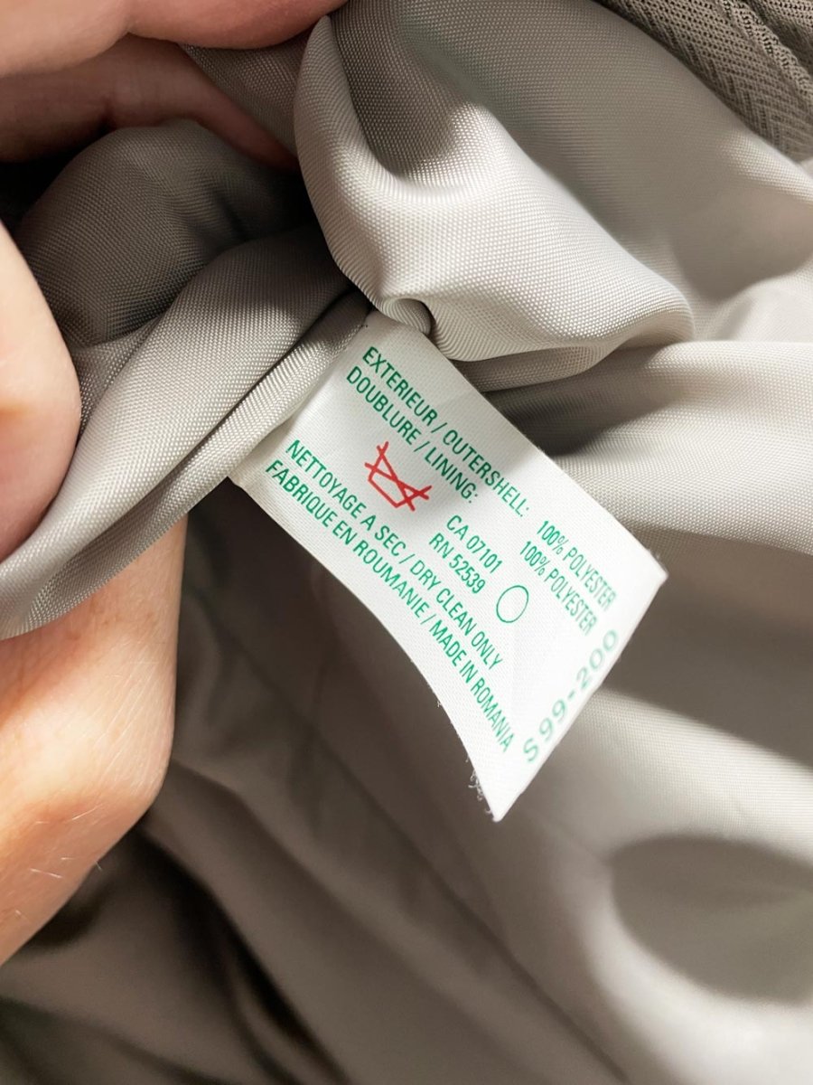 vintage utex herringbone pleated back minimal trench coat - good market thrift store