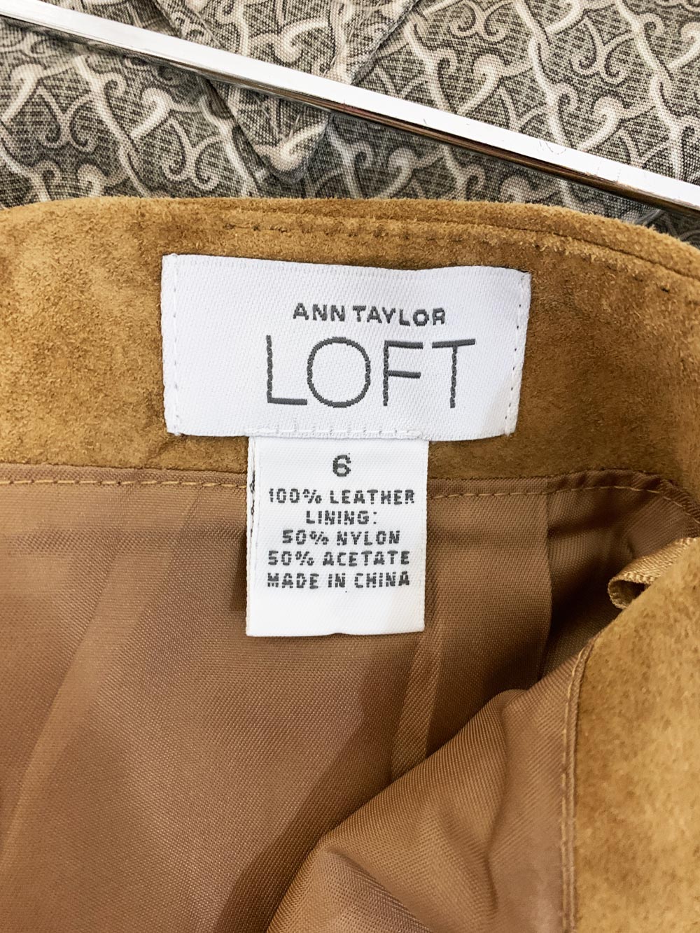 vintage 00s ann taylor loft suede pleated mini skirt | leather