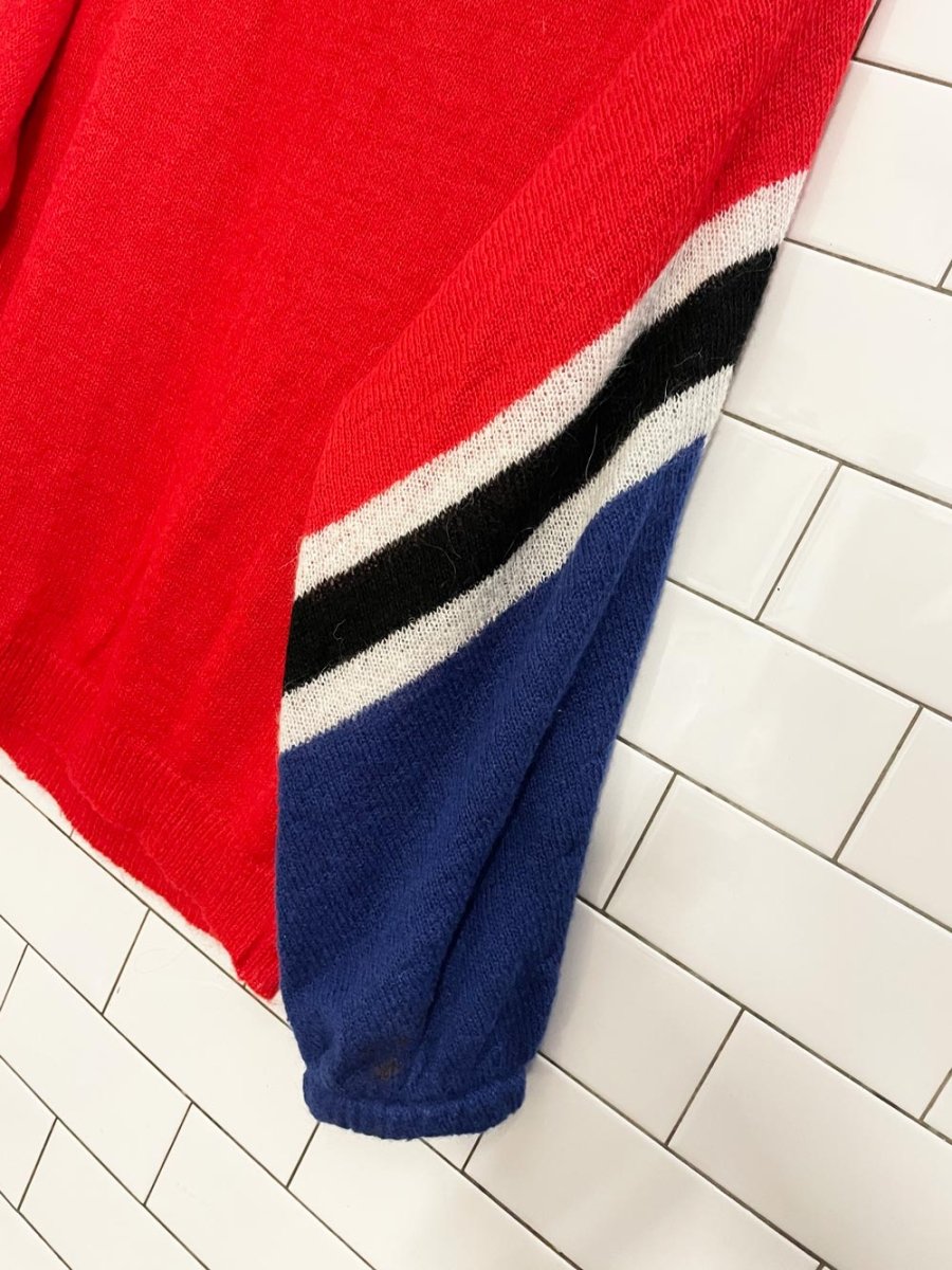 motel italy mohair - blend balloon sleeve sweater - good market thrift store