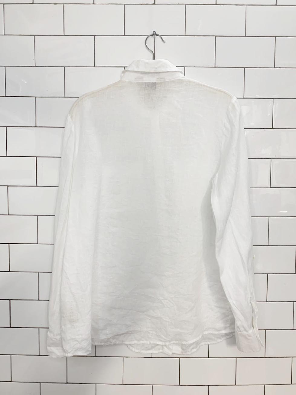 investments 100% linen full button shirt | gold label