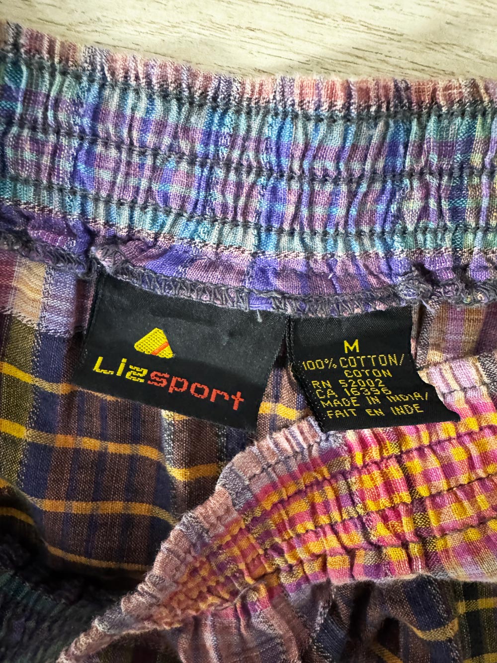 vintage 90s liz sport plaid pleated full midi skirt | made in India | liz claiborne