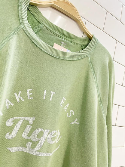 aerie take it easy tiger oversized sweatshirt - good market thrift store