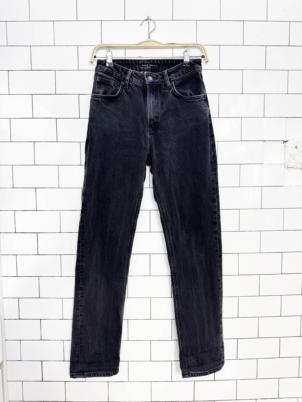 nudie denim regular straight jeans
