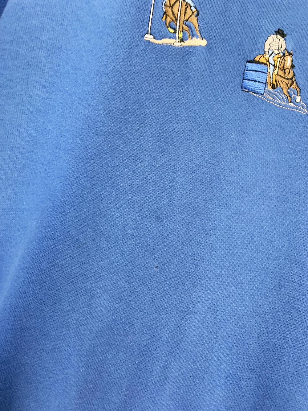 vintage 90s jerzees rodeo embroidery sweatshirt | made in usa