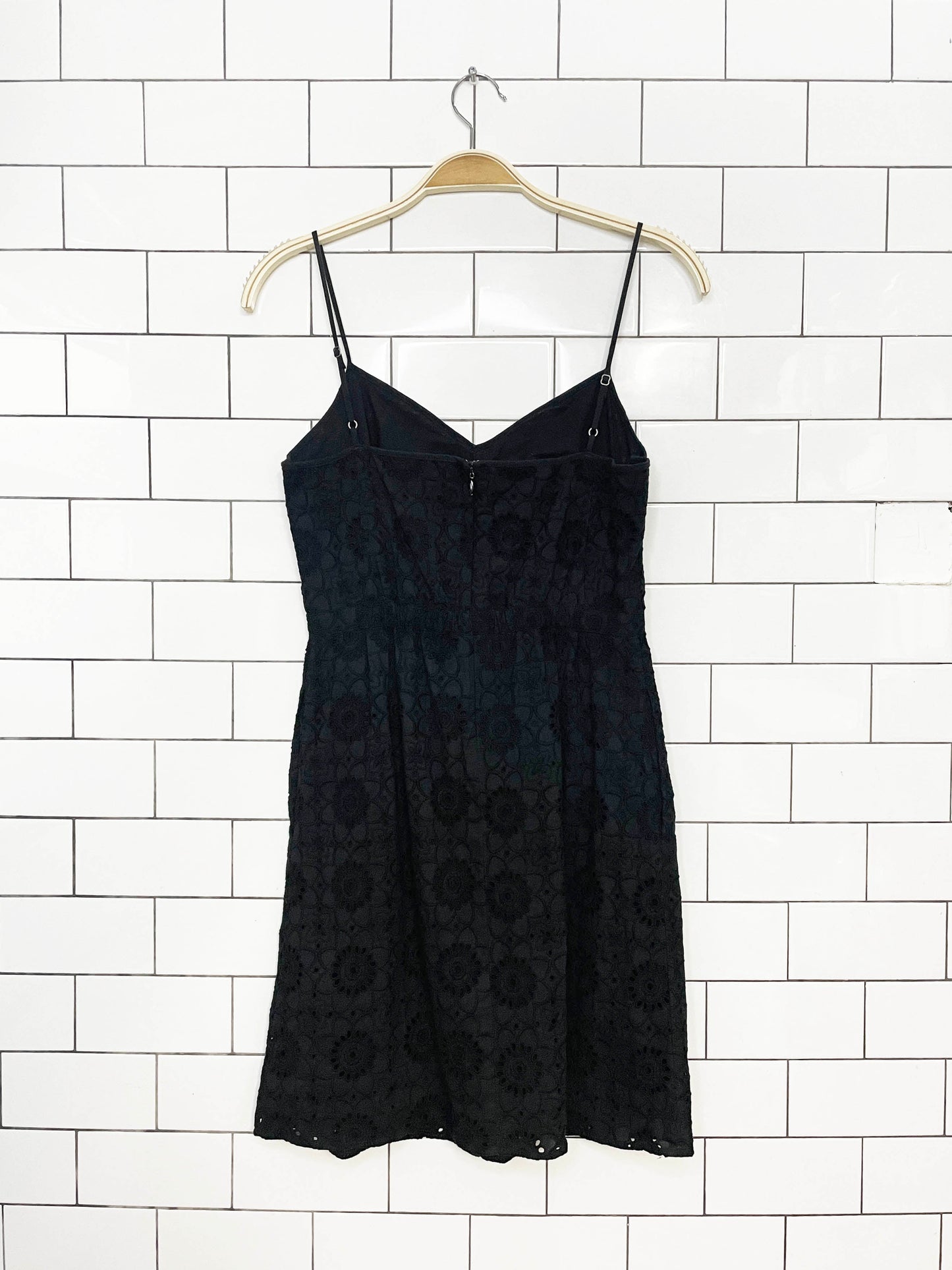 madewell cotton eyelet embroidery mini dress