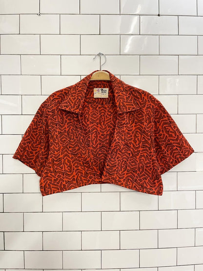 vintage 60s tierra del sol california crop shirt - good market thrift store