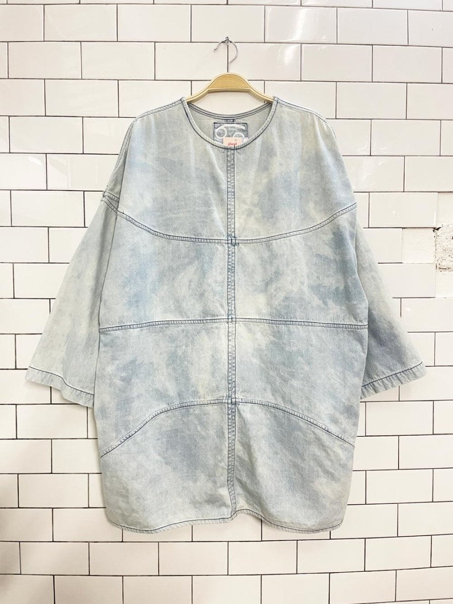 69 safari oversized denim dress - good market thrift store