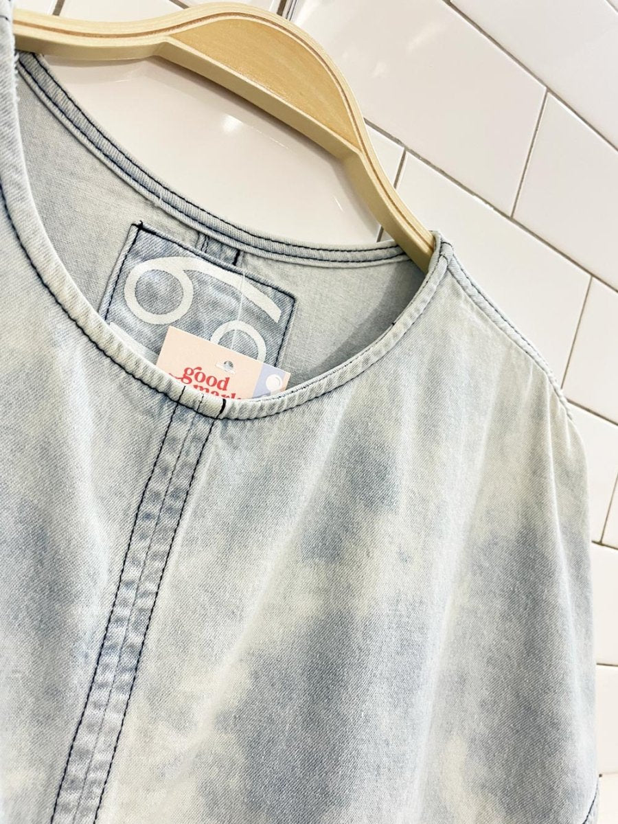 69 safari oversized denim dress - good market thrift store