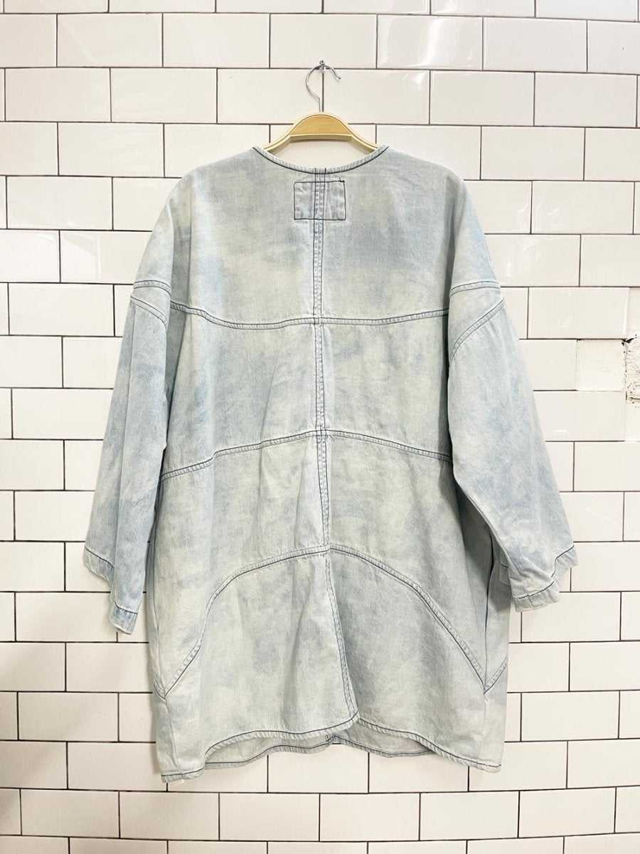 69 safari oversized denim dress - good market thrift store