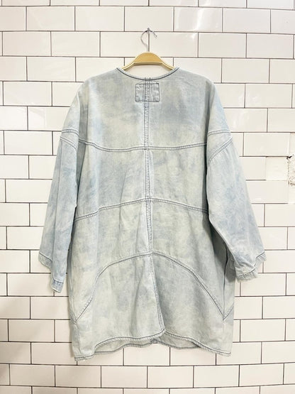 69 safari oversized denim dress - good market thrift store