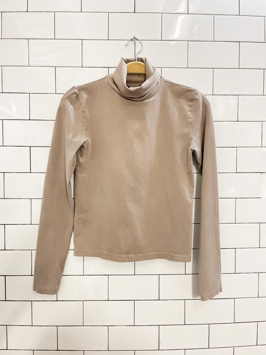 tna neutral layering turtleneck - good market thrift store