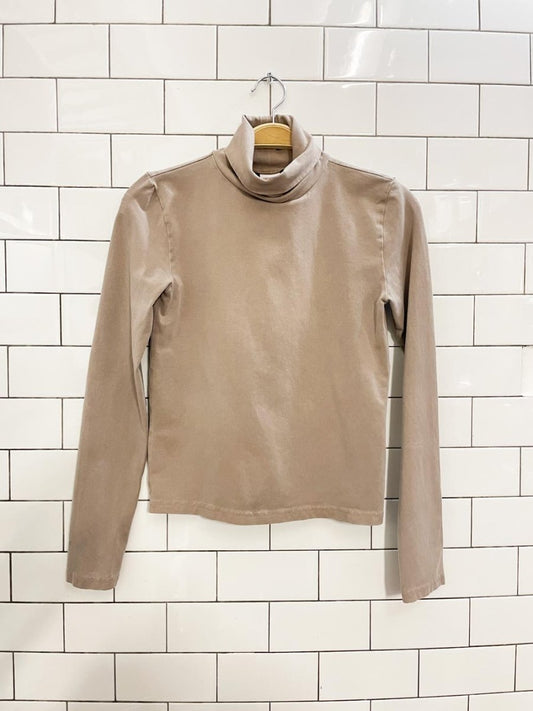 tna neutral layering turtleneck - good market thrift store