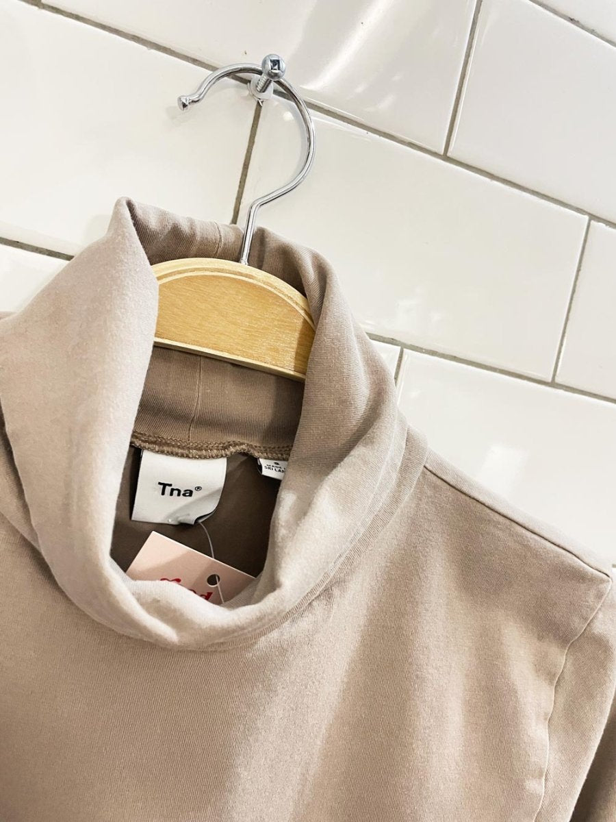 tna neutral layering turtleneck - good market thrift store
