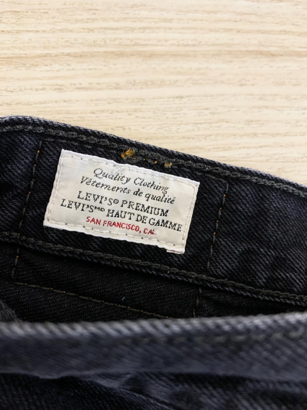 levi's 501 cut off distressed denim shorts