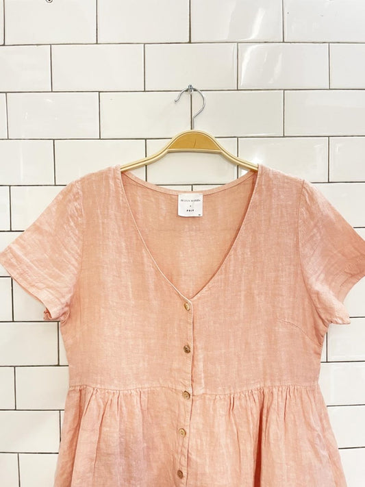 jillian harris x priv hamptons 100% linen dress - good market thrift store