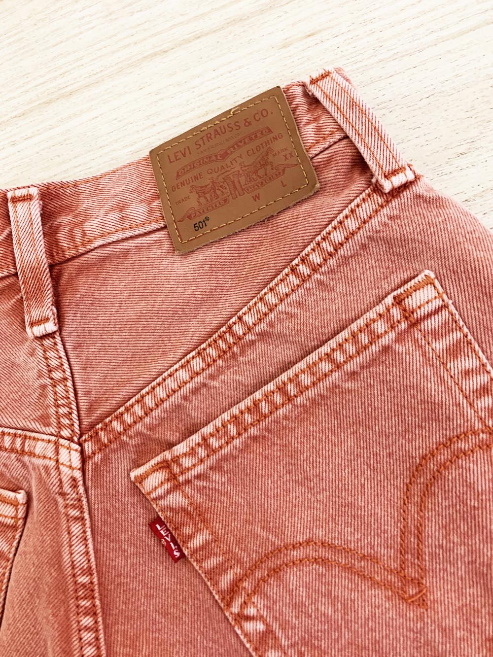 levi's 501 cut off distressed denim shorts