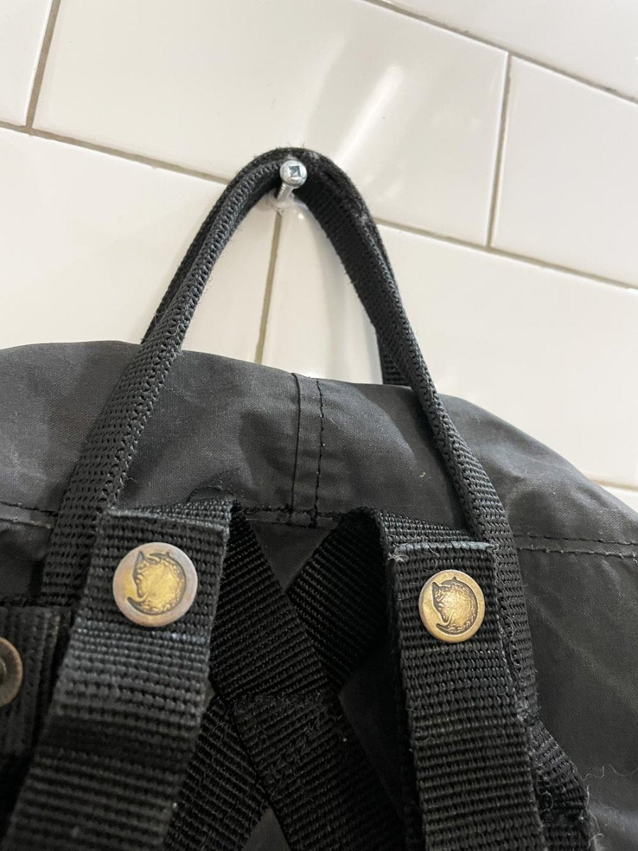 fjallraven black kanken backpack - good market thrift store