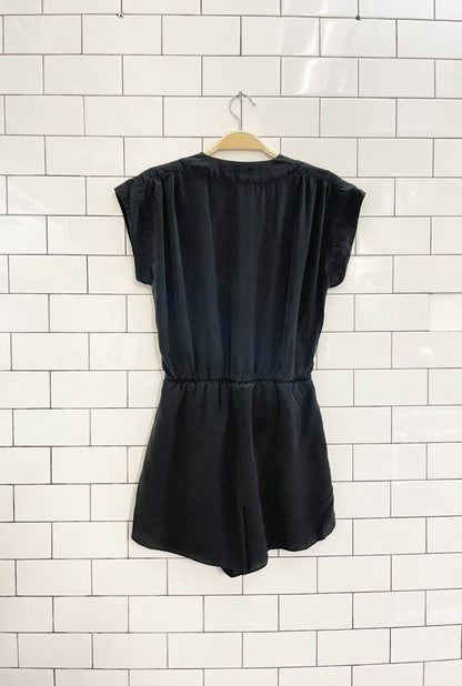 babaton corbett relaxed silk romper - good market thrift store