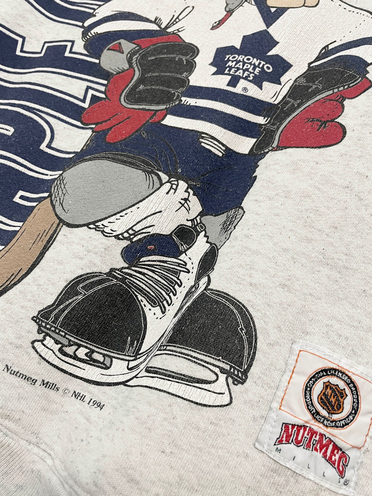 vintage 90s toronto maple leafs CCM sweatshirt | nutmeg mills | made in Canada