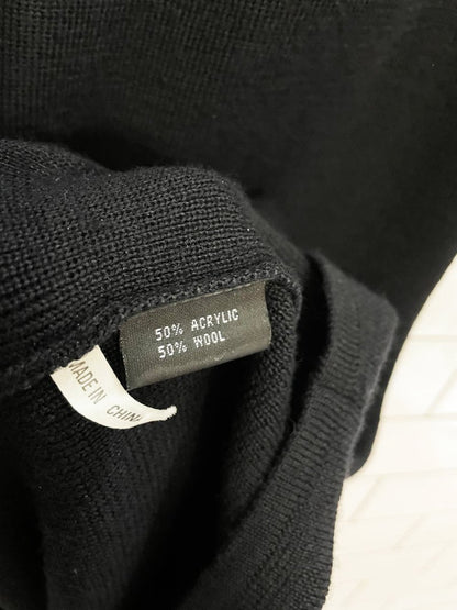 ana nonza wool - blend holey hem maxi skirt - good market thrift store