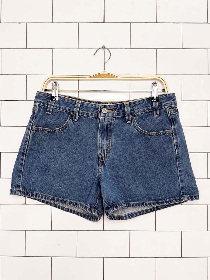 vintage 90s levi's low rise denim shorts