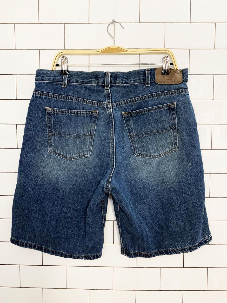 vintage 00s faded glory relaxed long denim shorts
