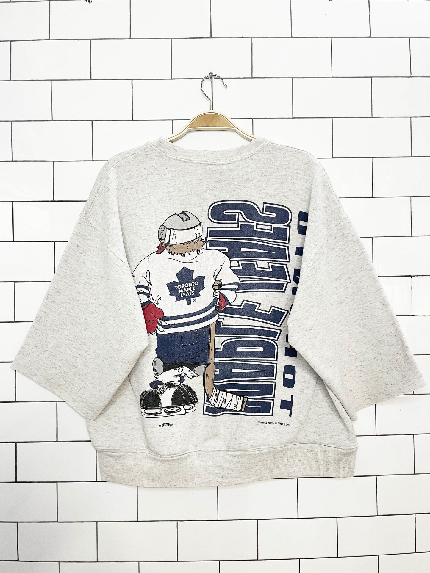 vintage 90s toronto maple leafs CCM sweatshirt | nutmeg mills | made in Canada