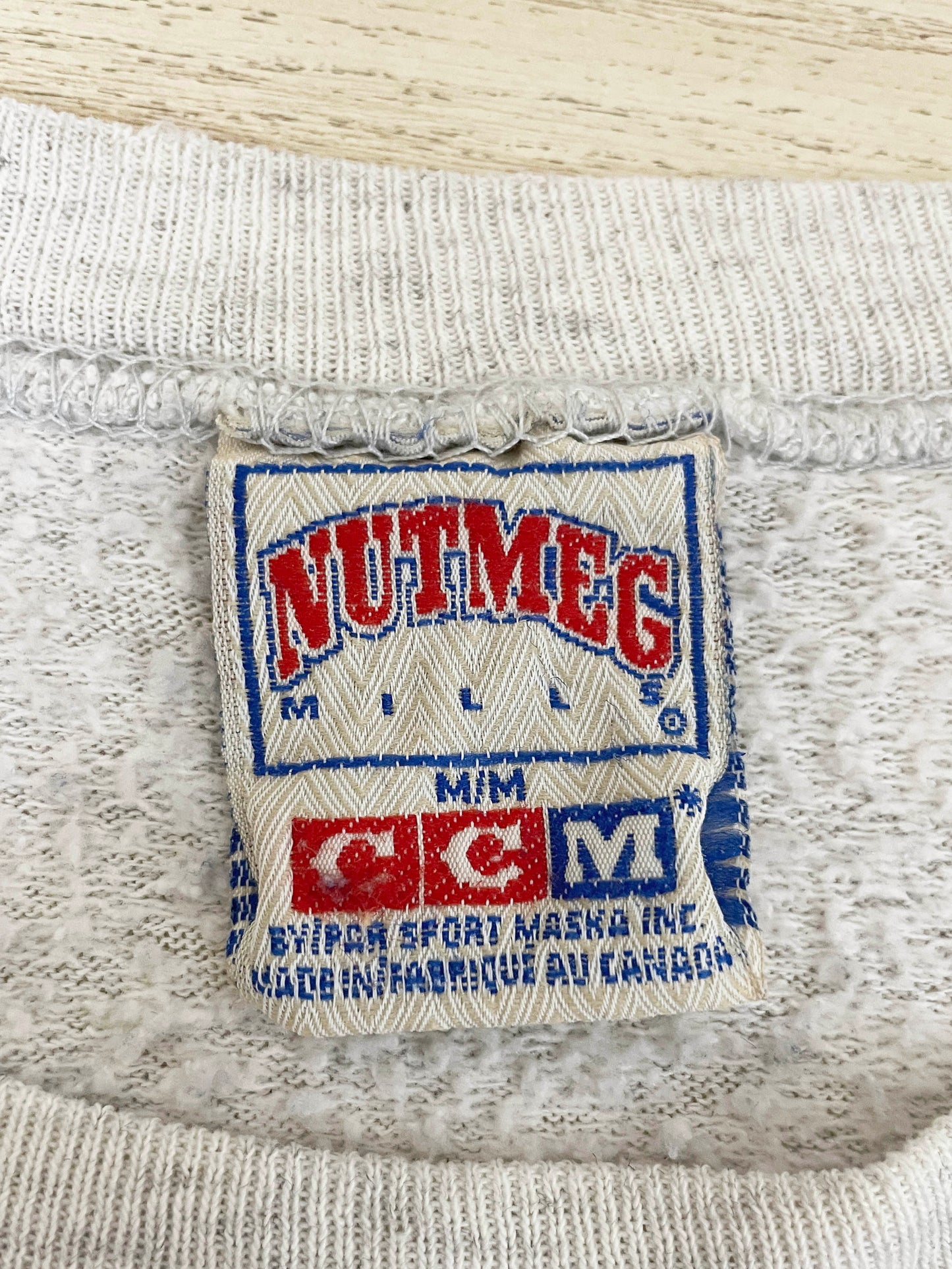 vintage 90s toronto maple leafs CCM sweatshirt | nutmeg mills | made in Canada
