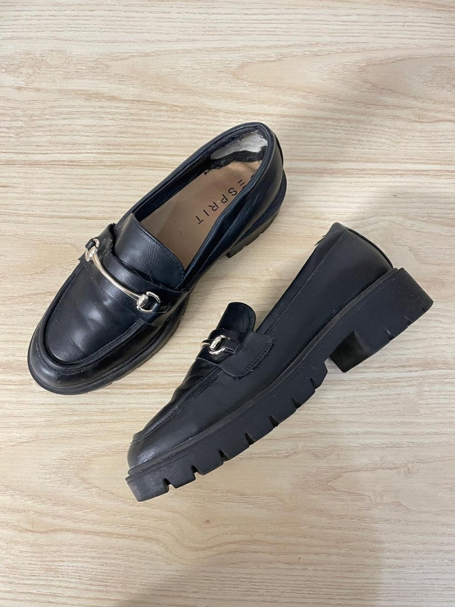 esprit alina faux leather chunky loafer - good market thrift store