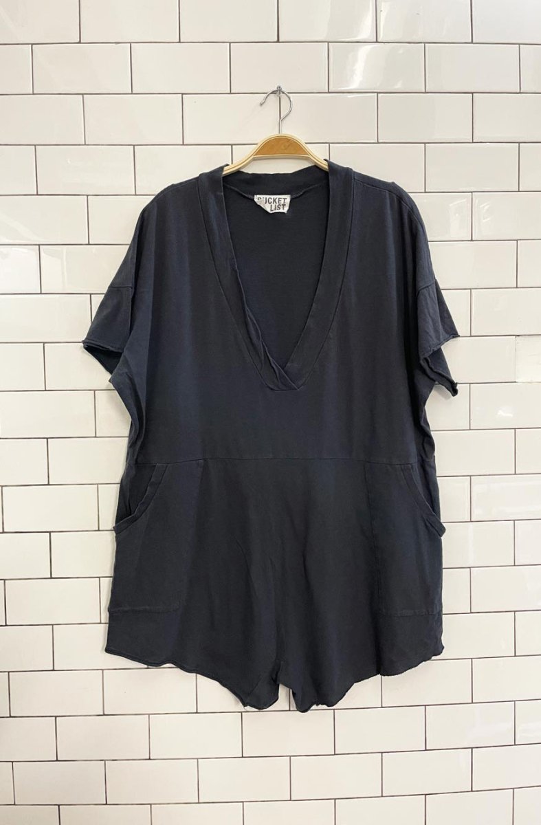 free people x bucket list why not romper - good market thrift store