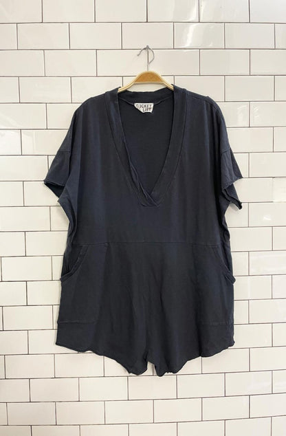 free people x bucket list why not romper - good market thrift store