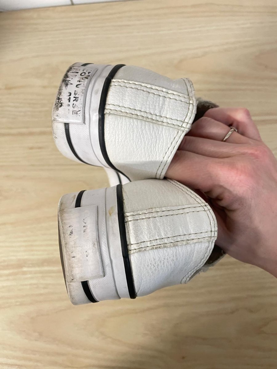 converse chuck taylor lift platform leather sneaker - good market thrift store