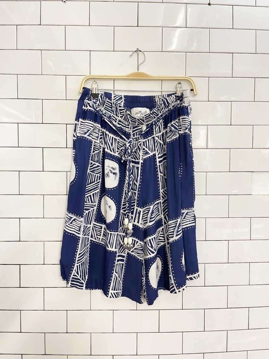 vintage 80s joseph ribkoff abstract shorts + jacket set - good market thrift store