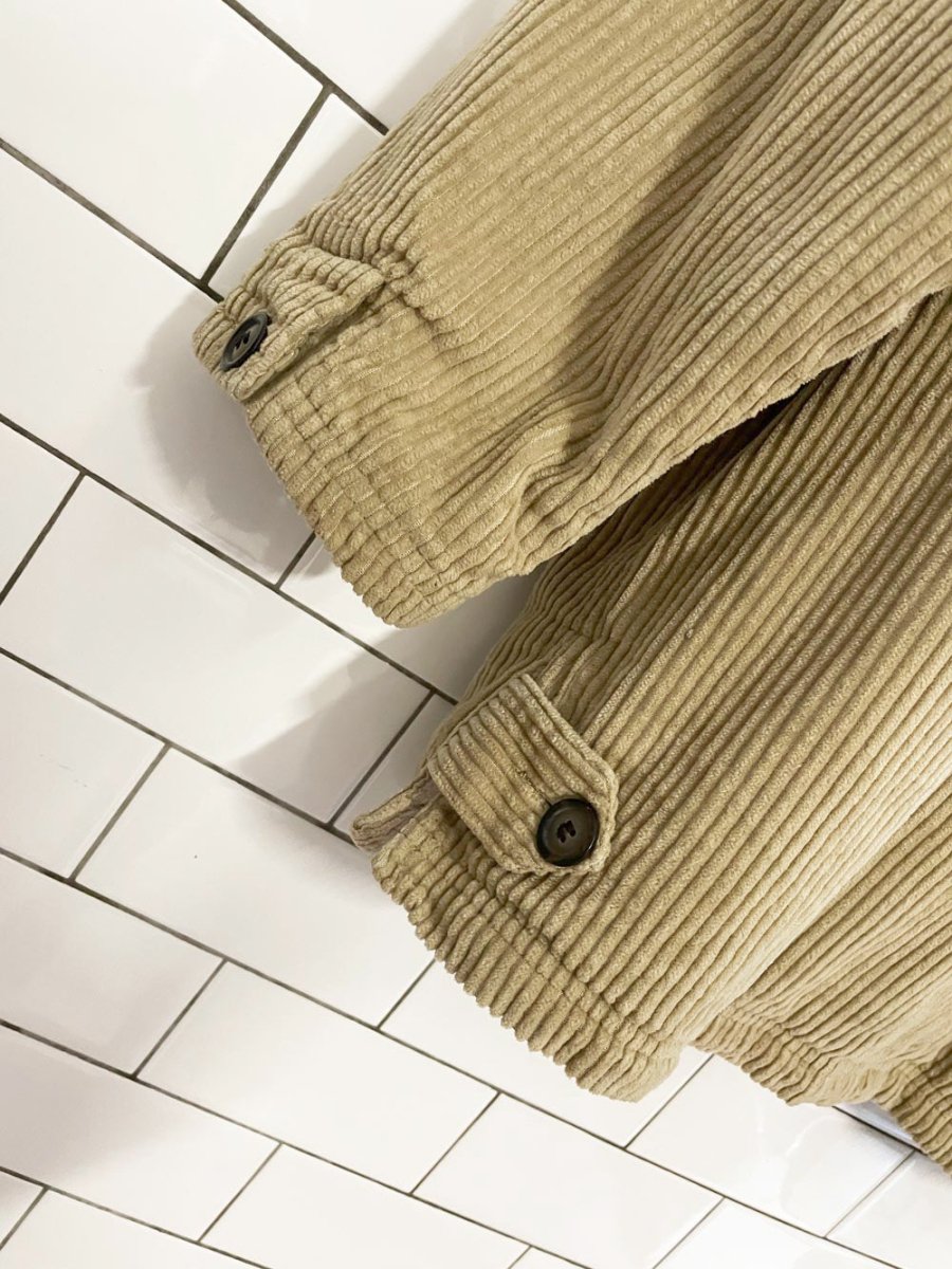 braetan chunky cord shirt flannel lined chore coat | made in India - good market thrift store