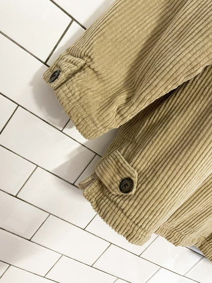 braetan chunky cord shirt flannel lined chore coat | made in India - good market thrift store